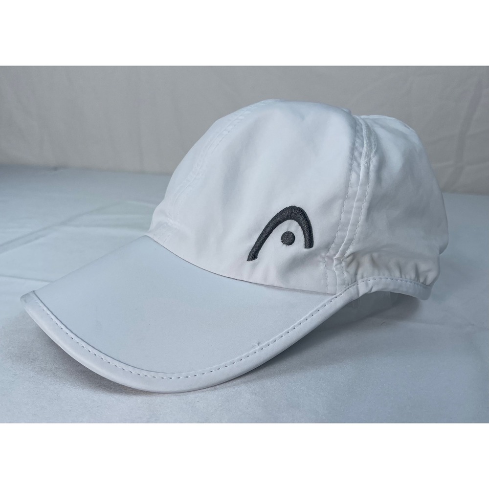 Head Tennis Performance Hat White Adjustable Athletic Running Cap Logo